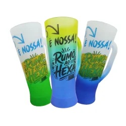 Caneca Long Chopp "Sexta Estrela" - Rumo ao Hexa, Copa do Mundo 2026