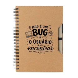 Caderno Ecológico Frases - Programador e TI