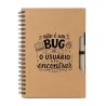 Caderno Ecológico Frases - Programador e TI