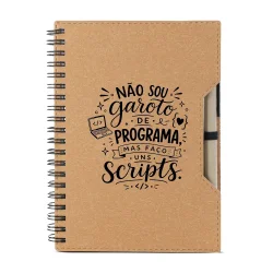 Caderno Ecológico Frases - Programador e TI 2