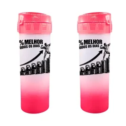 Garrafa para Academia - Vermelho - 1 porcento