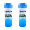 Garrafa para Academia - Azul - Checklist
