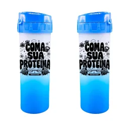 Garrafa para Academia - Azul - Coma sua proteína