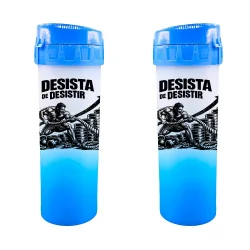 Garrafa para Academia - Azul - Desista de desistir