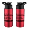 Garrafa para Academia - Vermelho - Checklist
