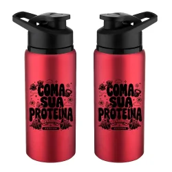 Garrafa para Academia - Vermelho - Coma sua proteína