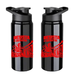 Garrafa para Academia - Preto - Desista de desistir