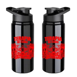 Garrafa para Academia - Preto - Terapia de ferro