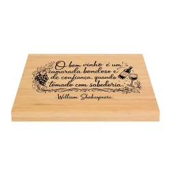 Kit Vinho Bambu - Shakespeare ("O bom vinho é...")
