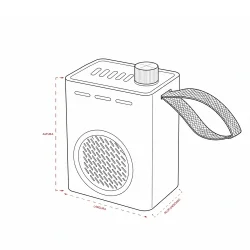 Caixa de Som Psicodelia - Medidas