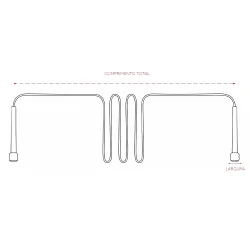 Corda de pular. 2,5m. PVC. Medidas