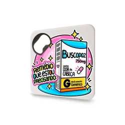 Porta-Copos com Abridor de Garrafas Embutido - Buscopaz