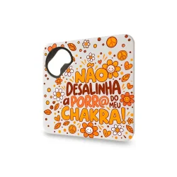 Porta-Copos com Abridor de Garrafas Embutido - Não desalinha