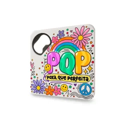 Porta-Copos com Abridor de Garrafas Embutido - PQP (Poxa, que perfeita)