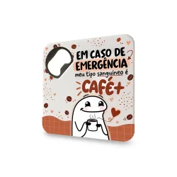 Porta-Copos com Abridor de Garrafas Embutido - Tipo sanguíneo