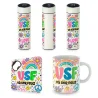 Kit Sincerão: Caneca, Garrafa e Porta-Copos - VSF (Vá ser feliz)