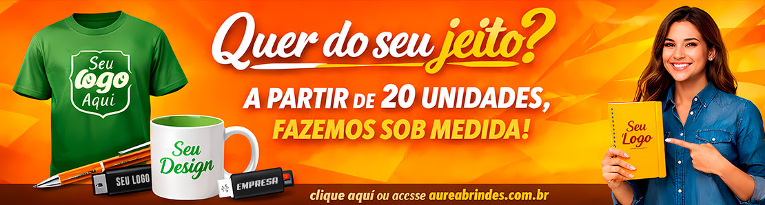 Personalize do seu jeito acima de 20 unidades!